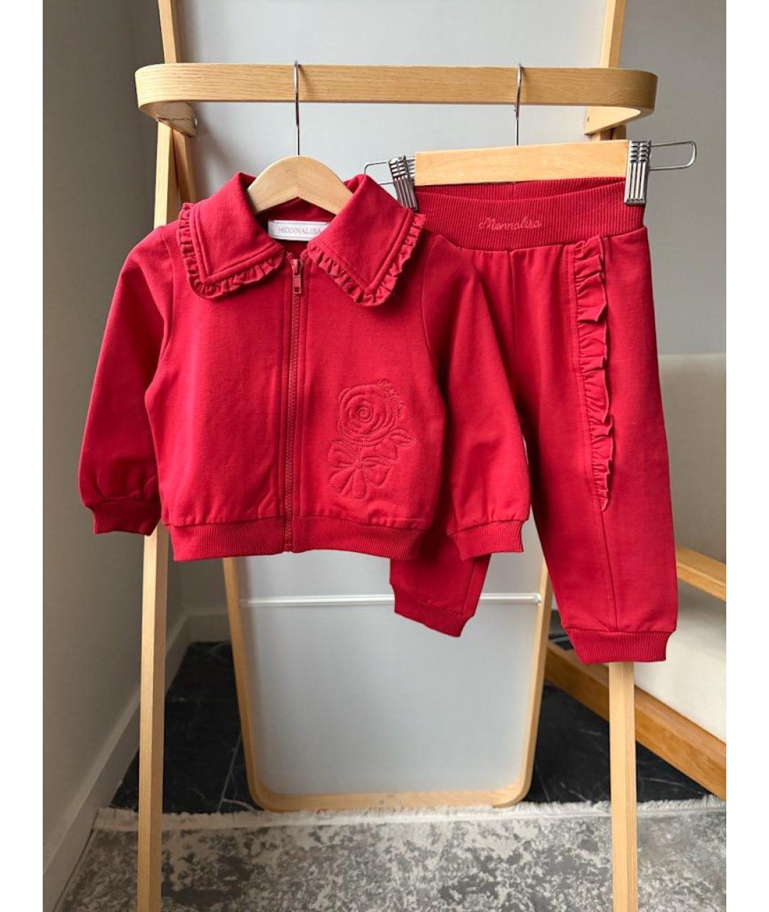 MONNALISA Красный хлопковый комплект, фото 9