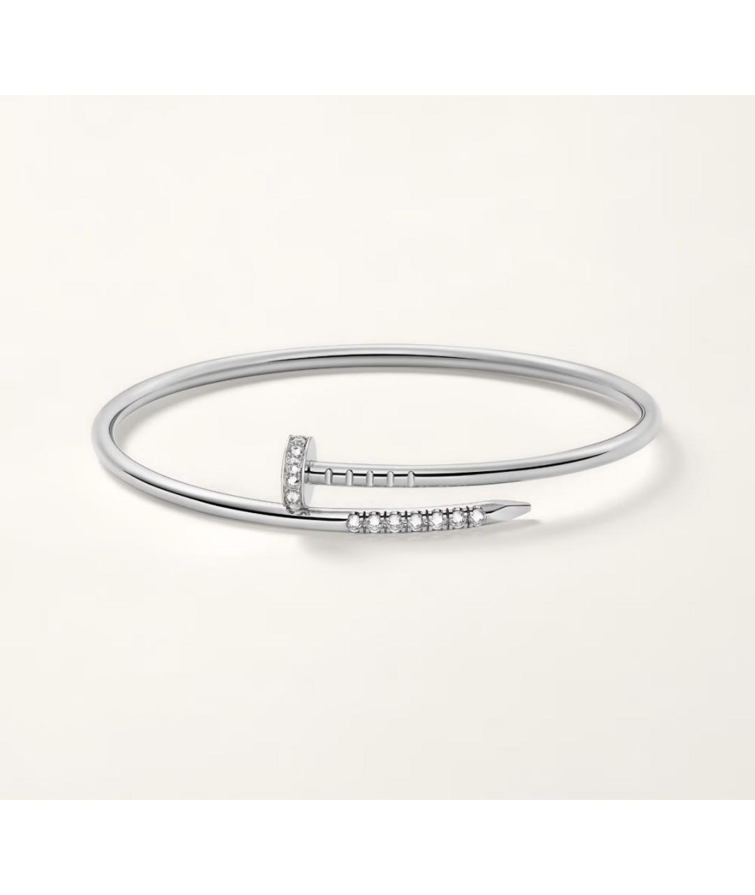 CARTIER Серебрянный браслет из белого золота, фото 4