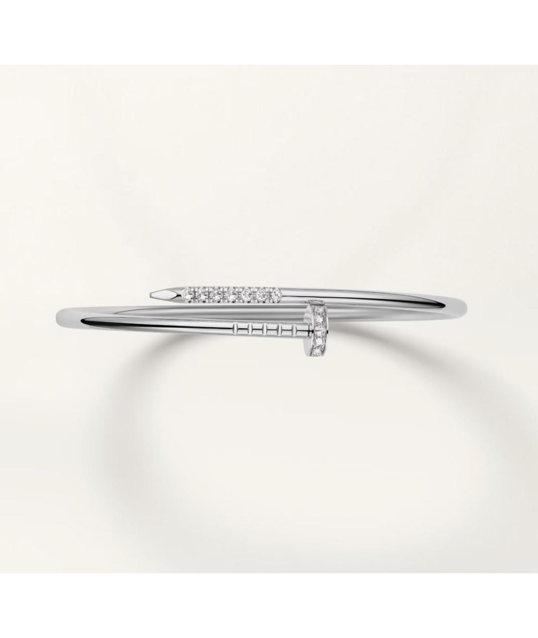 CARTIER Серебрянный браслет из белого золота, фото 3