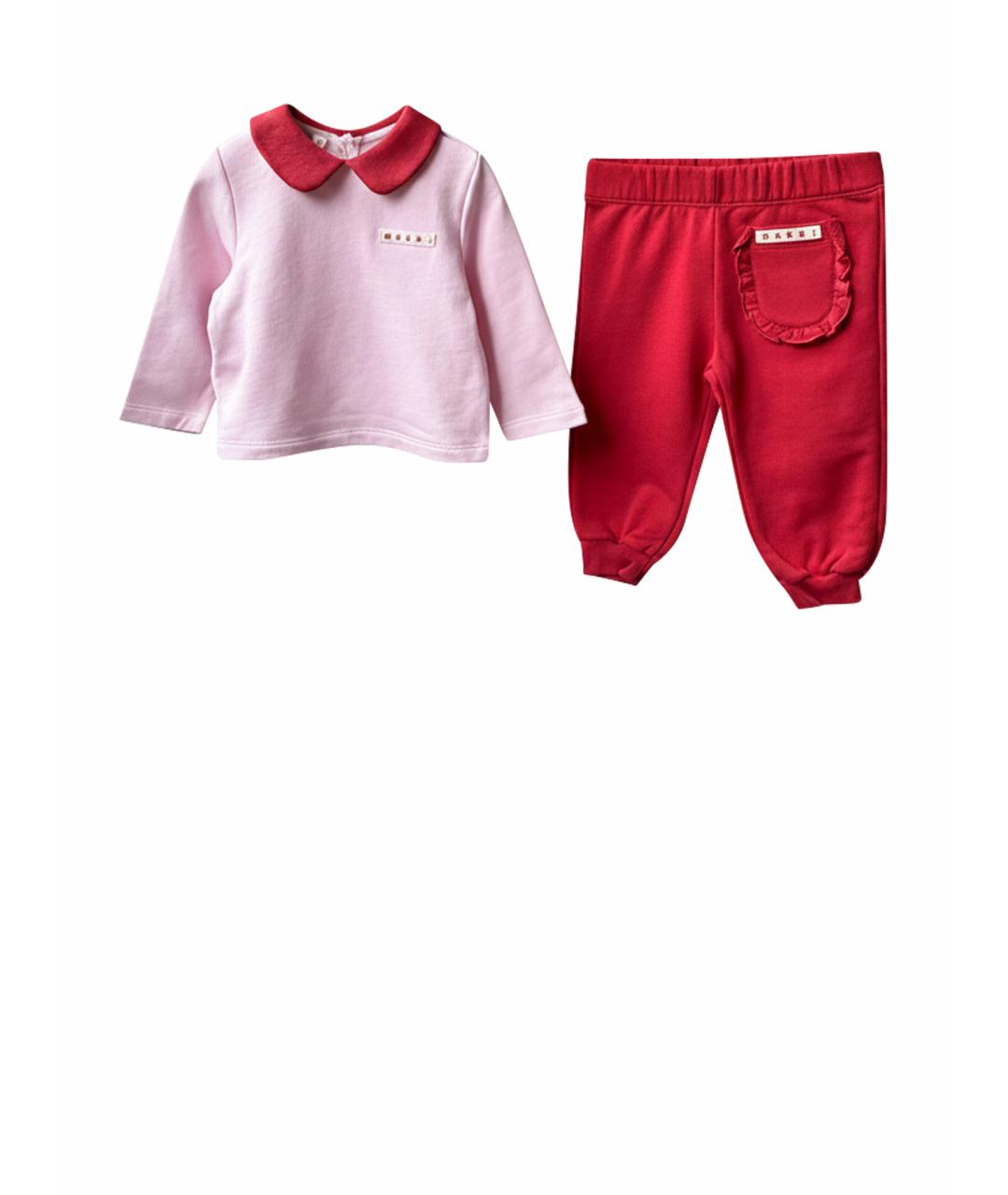 MARNI Красный хлопковый комплект, фото 1