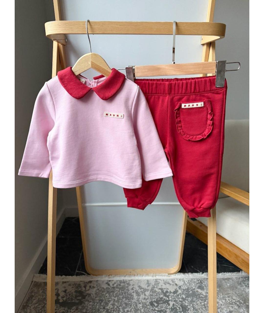 MARNI Красный хлопковый комплект, фото 9