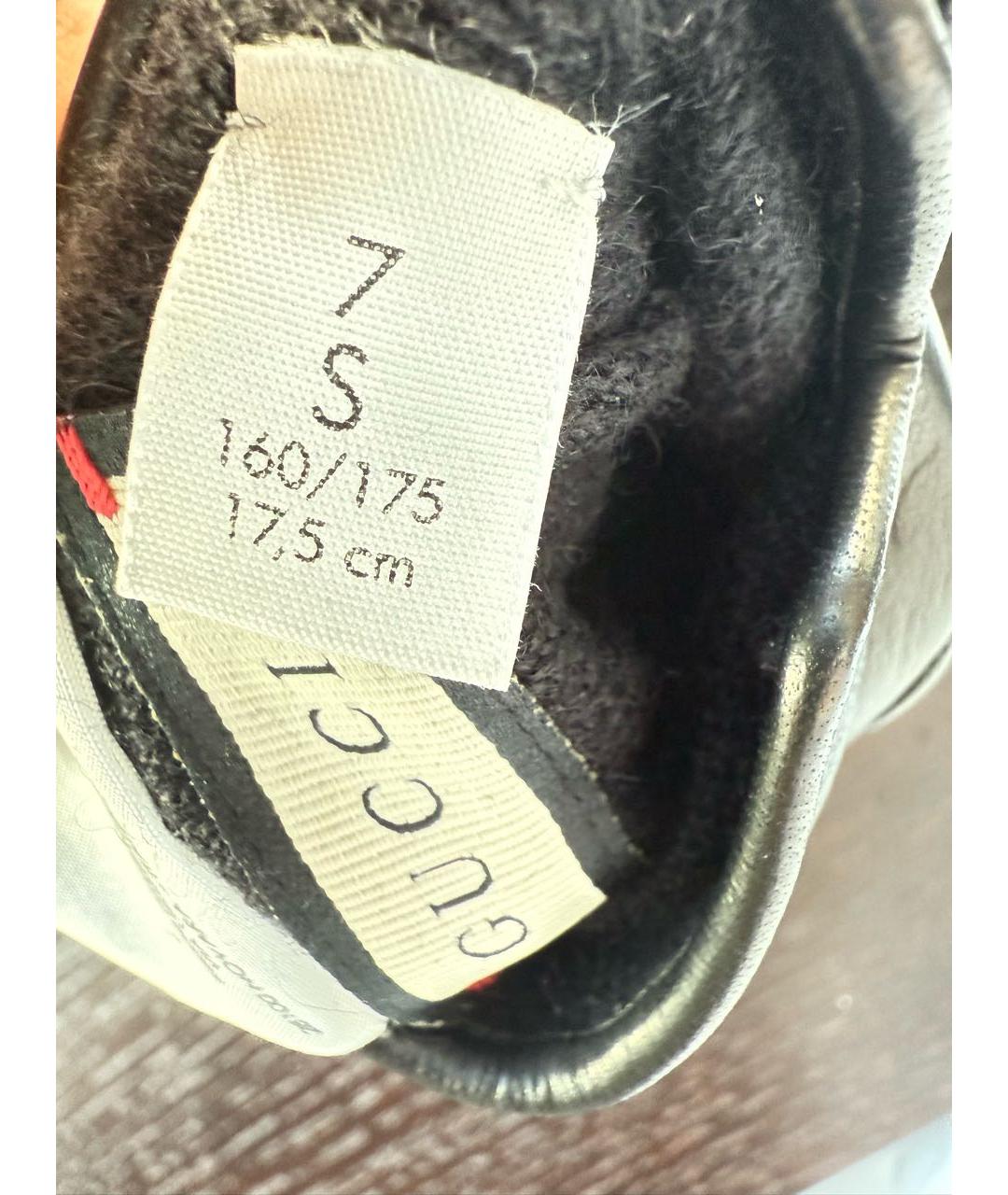 GUCCI Черные кожаные перчатки, фото 5