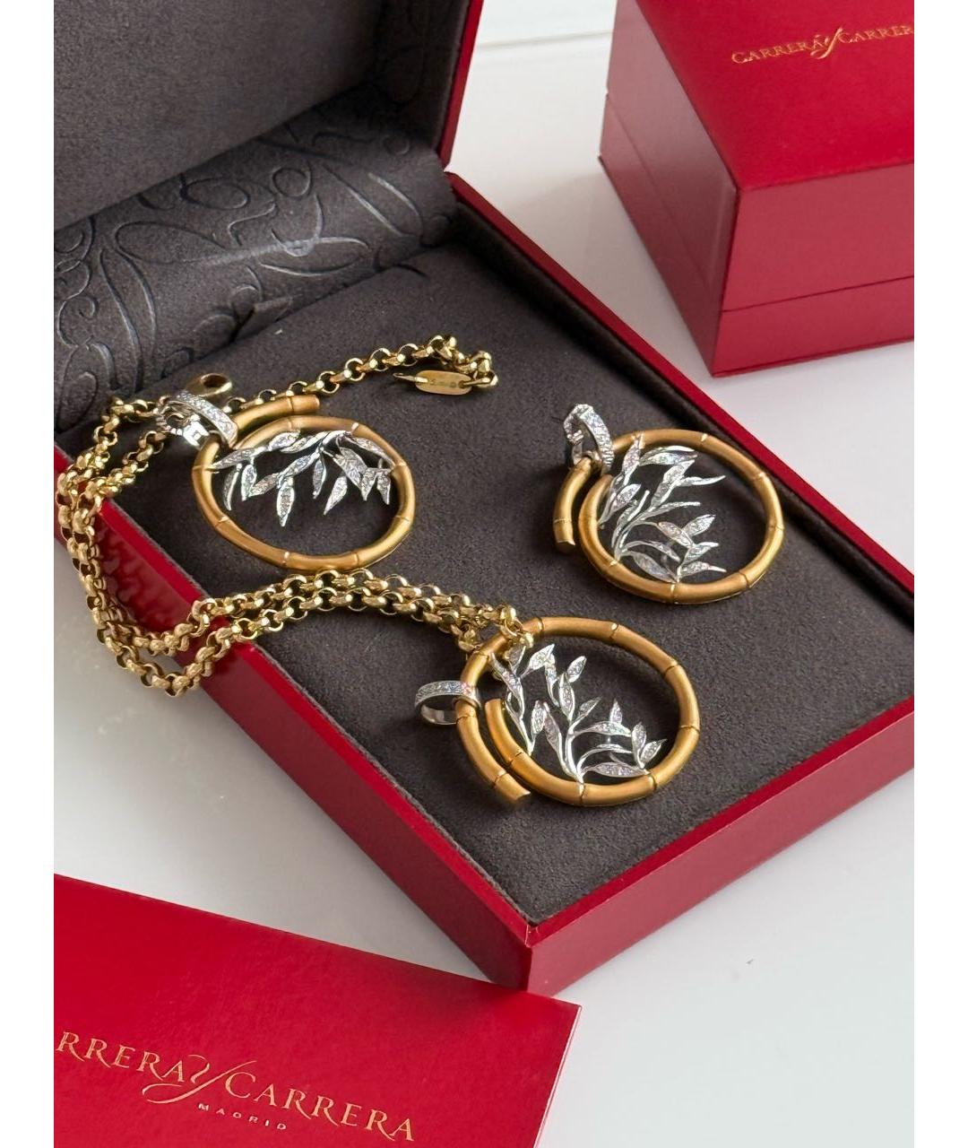 CARRERA Y CARRERA Серьги из желтого золота, фото 2