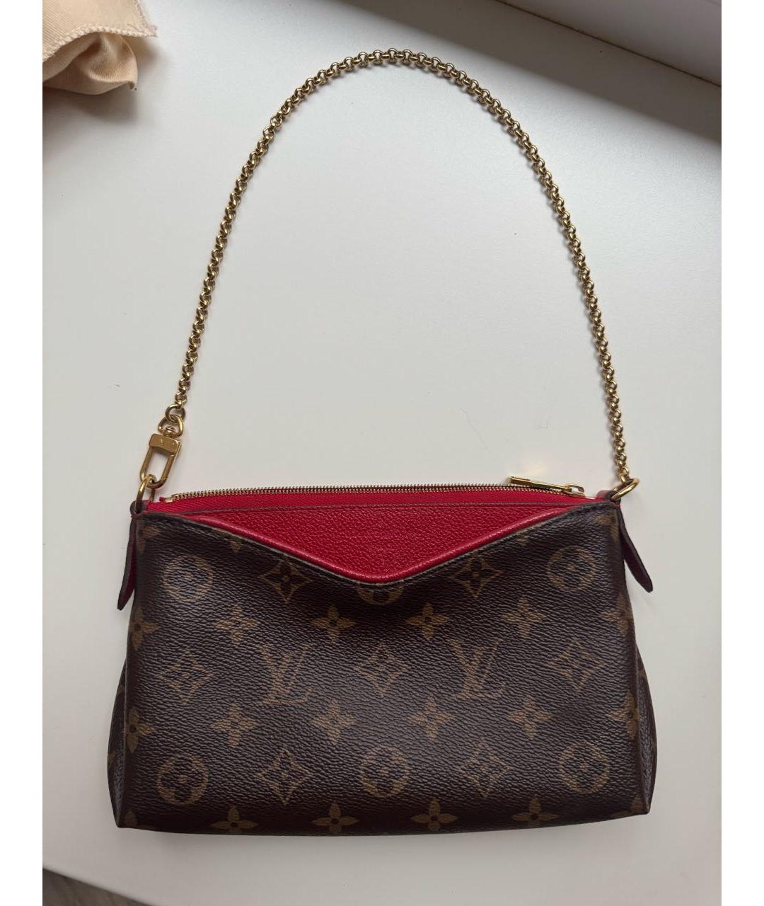 LOUIS VUITTON Коричневая сумка с короткими ручками, фото 9