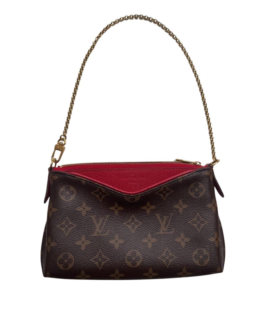 LOUIS VUITTON Коричневая сумка с короткими ручками, фото 1