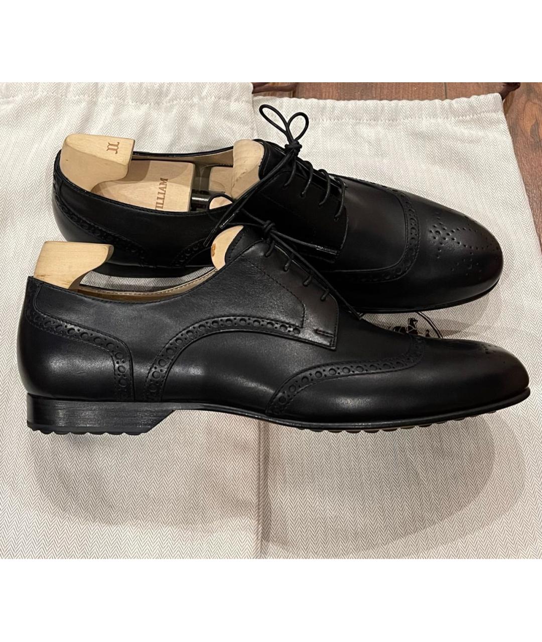 HERMES Черные кожаные туфли, фото 9