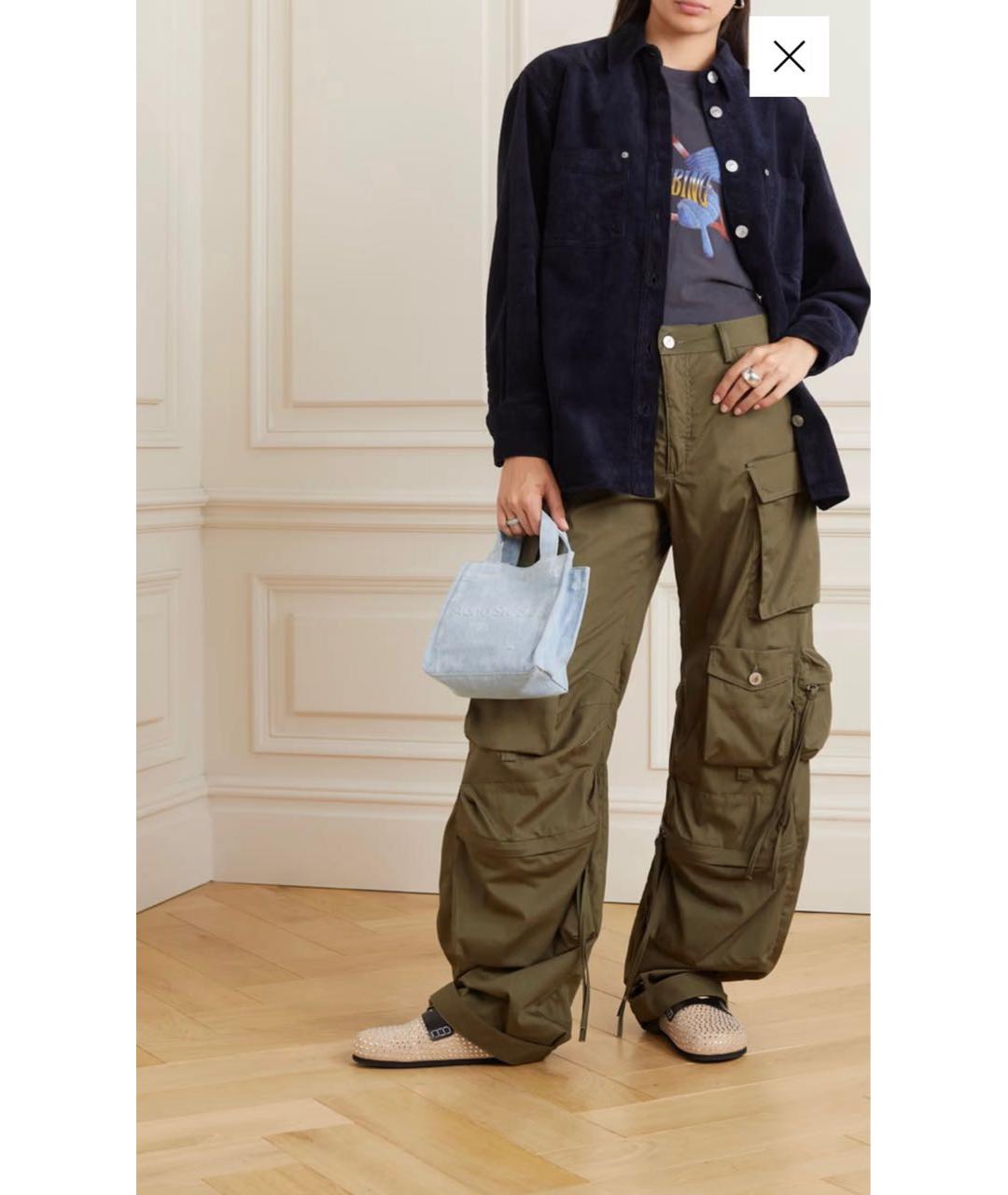 ISABEL MARANT ETOILE Темно-синяя хлопковая рубашка, фото 7