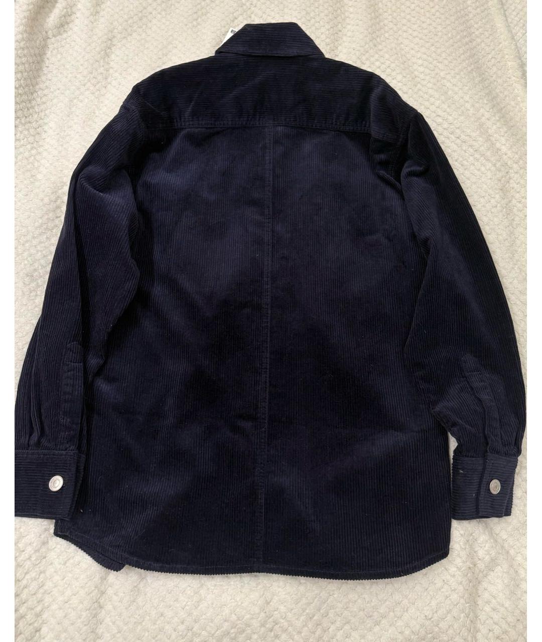 ISABEL MARANT ETOILE Темно-синяя хлопковая рубашка, фото 6