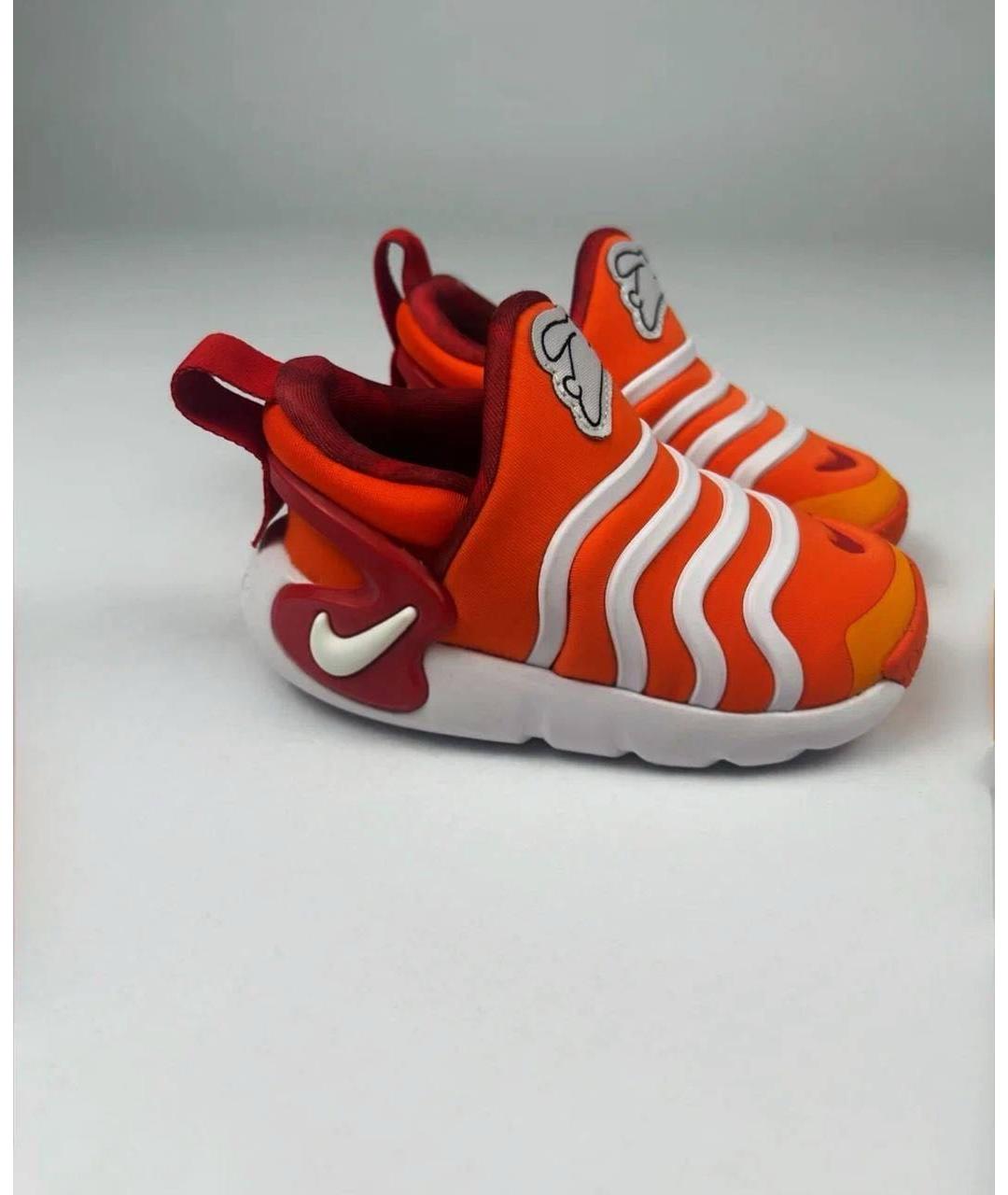 NIKE Оранжевое кожаные кеды, фото 5