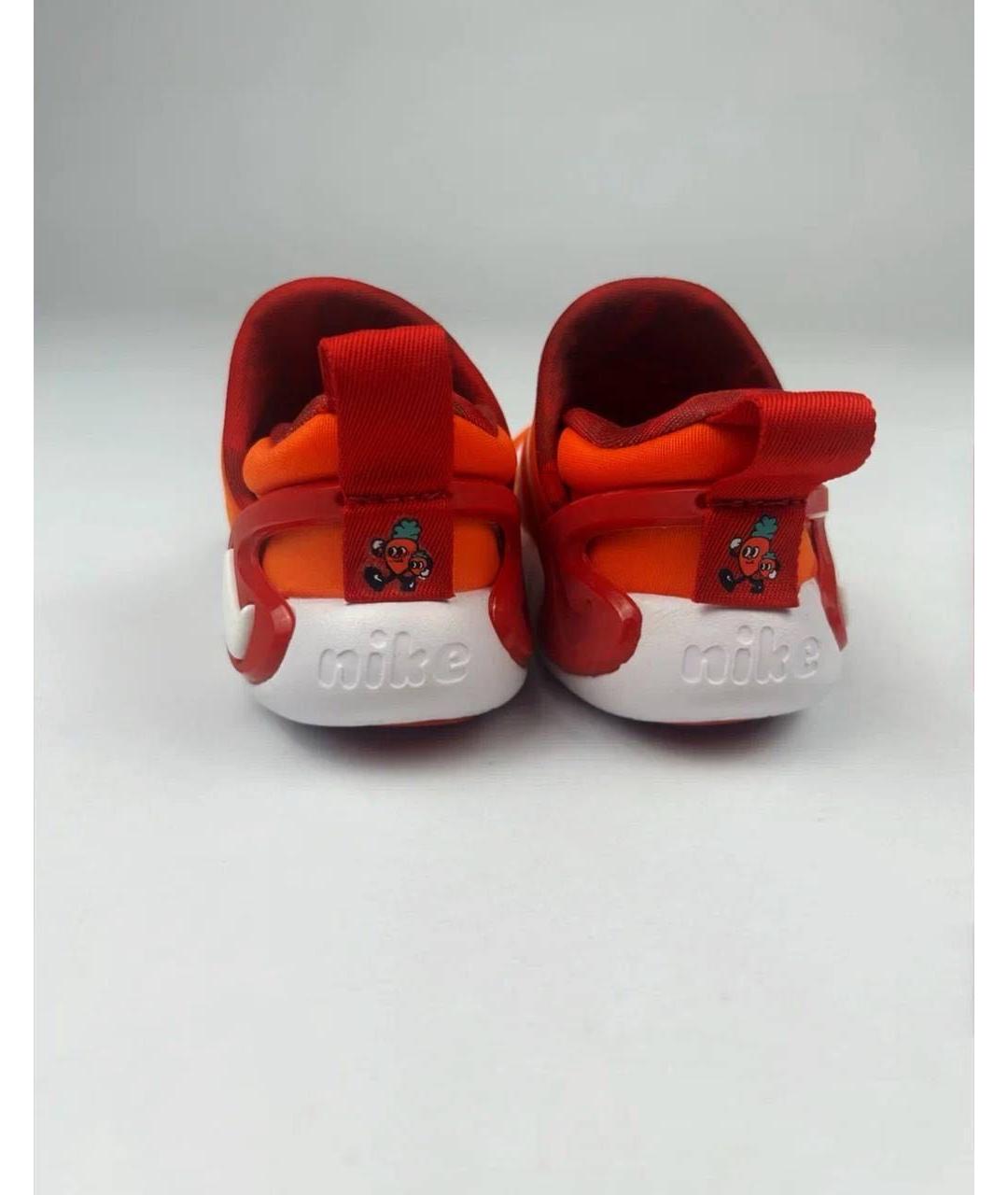 NIKE Оранжевое кожаные кеды, фото 4