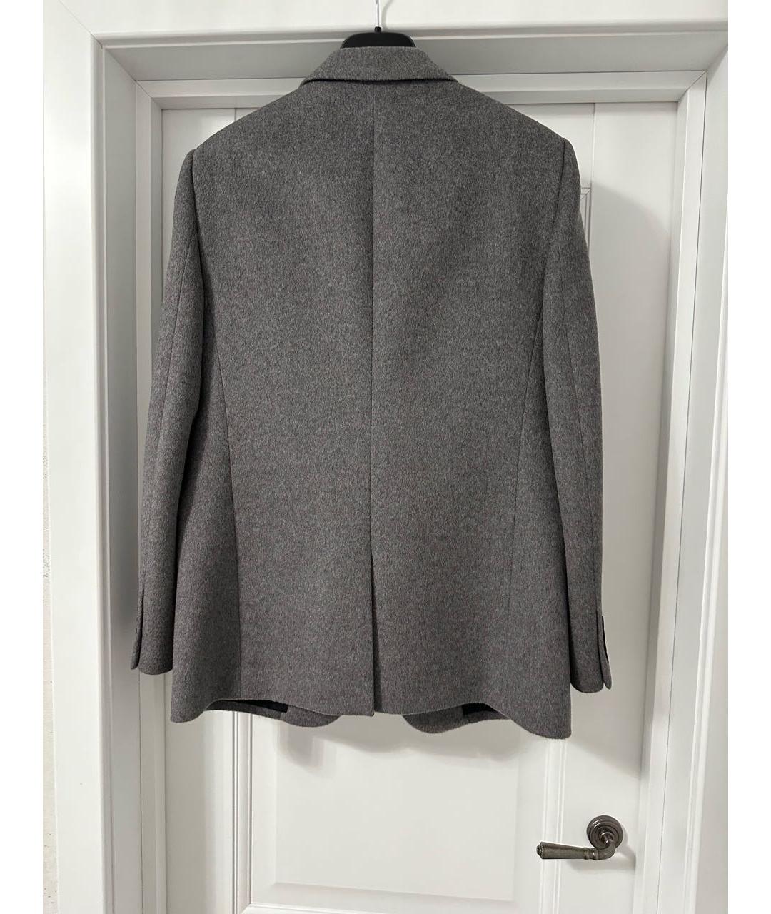SAINT LAURENT Серый шерстяной жакет/пиджак, фото 2