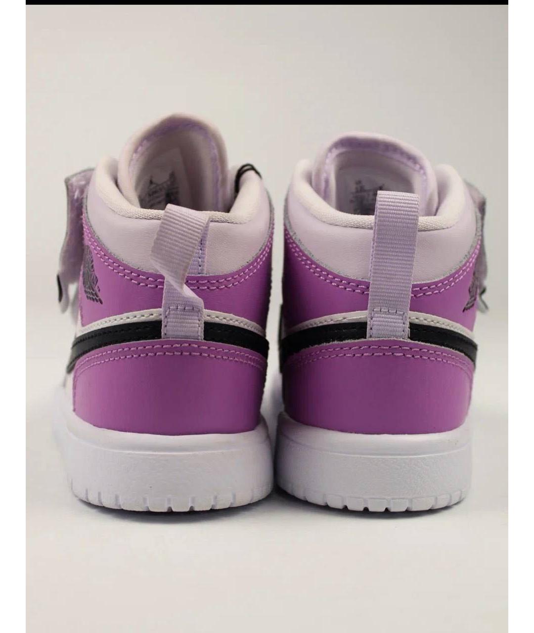 NIKE Фиолетовые кожаные кеды, фото 4