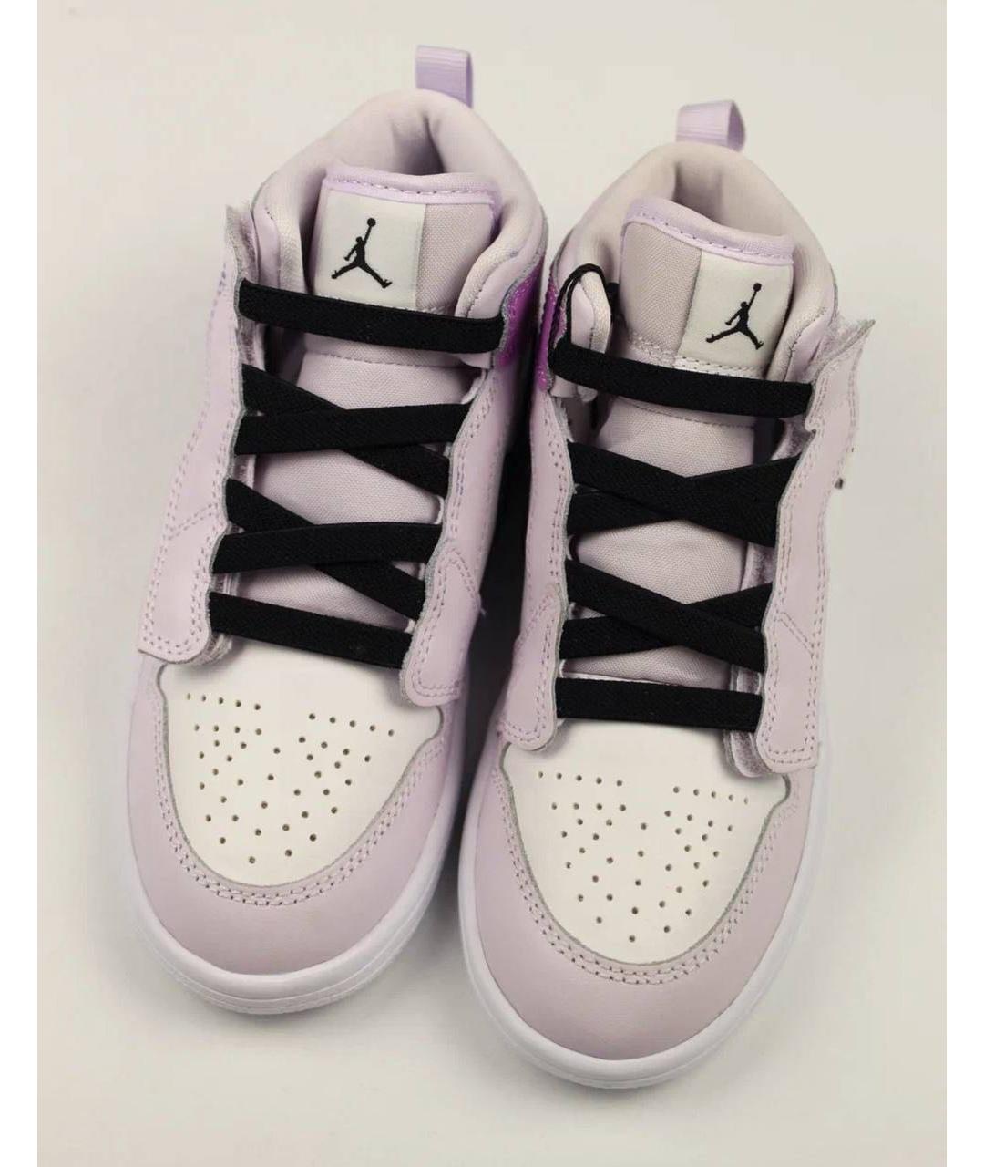 NIKE Фиолетовые кожаные кеды, фото 3