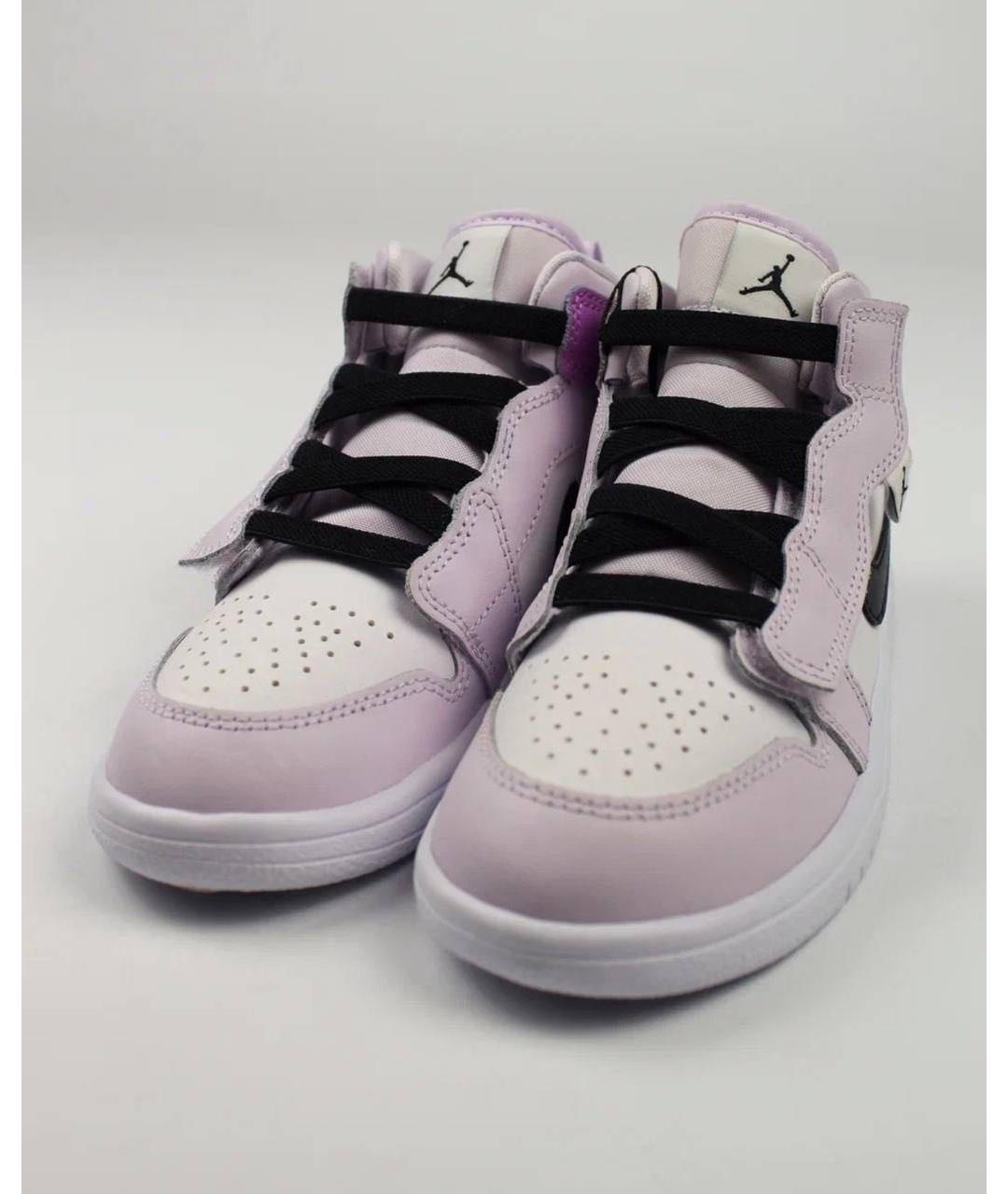 NIKE Фиолетовые кожаные кеды, фото 2