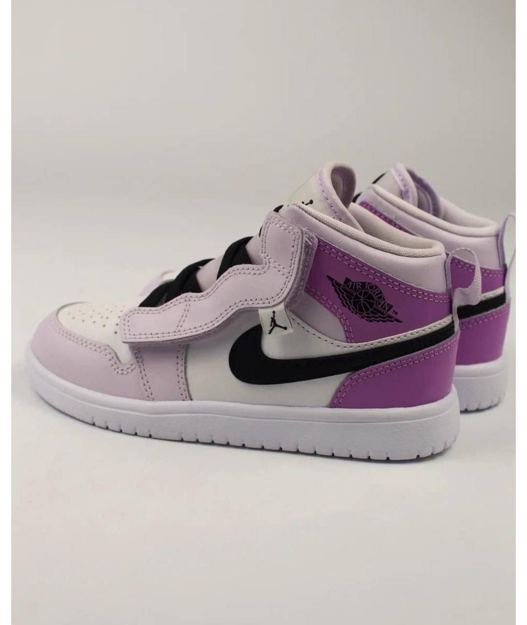 NIKE Фиолетовые кожаные кеды, фото 5