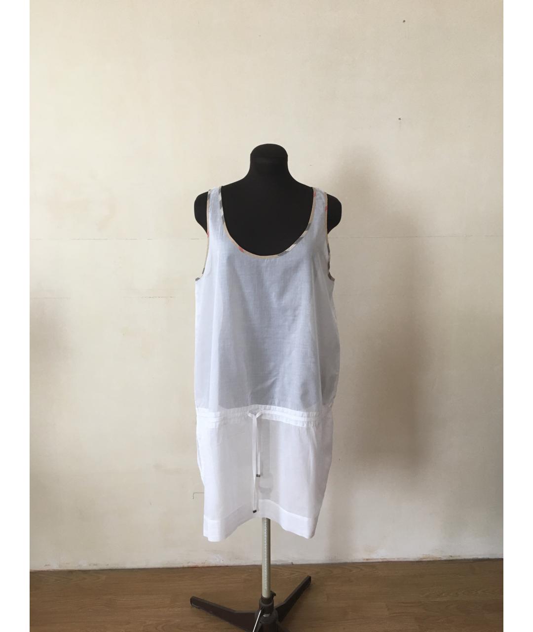 BURBERRY Белая хлопковая туника, фото 2