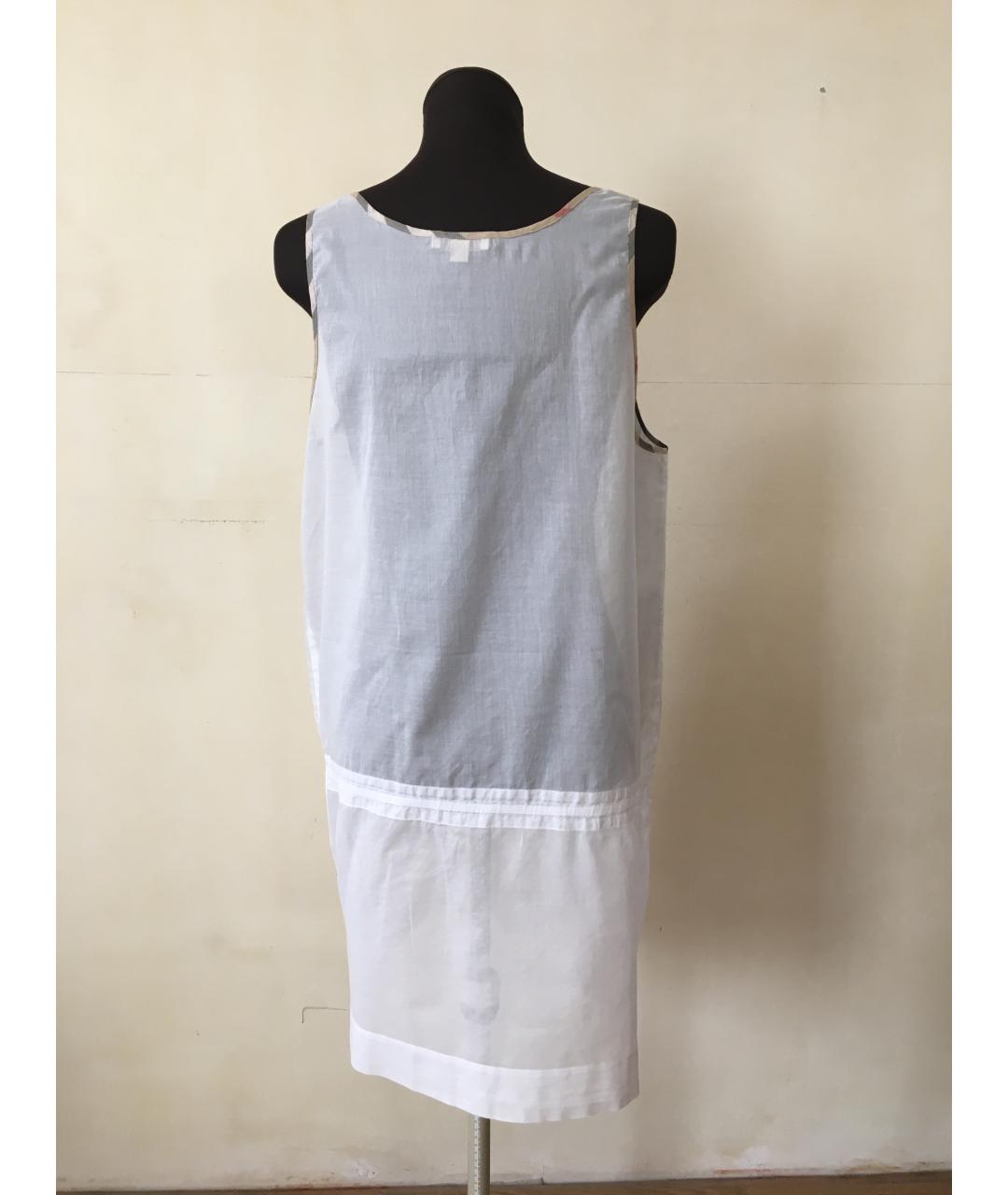 BURBERRY Белая хлопковая туника, фото 4