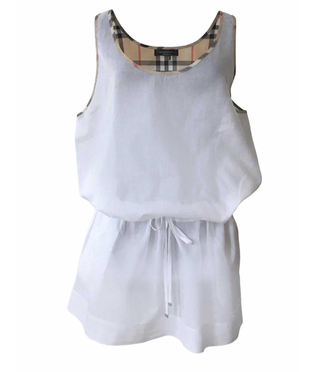 BURBERRY Белая хлопковая туника, фото 1