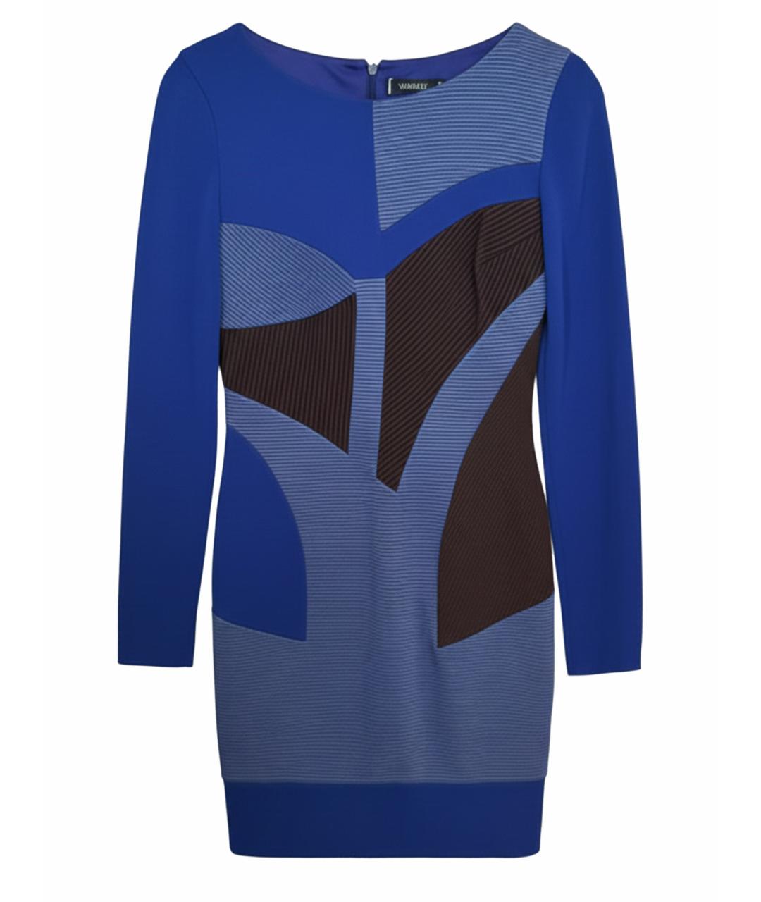 VERSACE Синее повседневное платье, фото 1