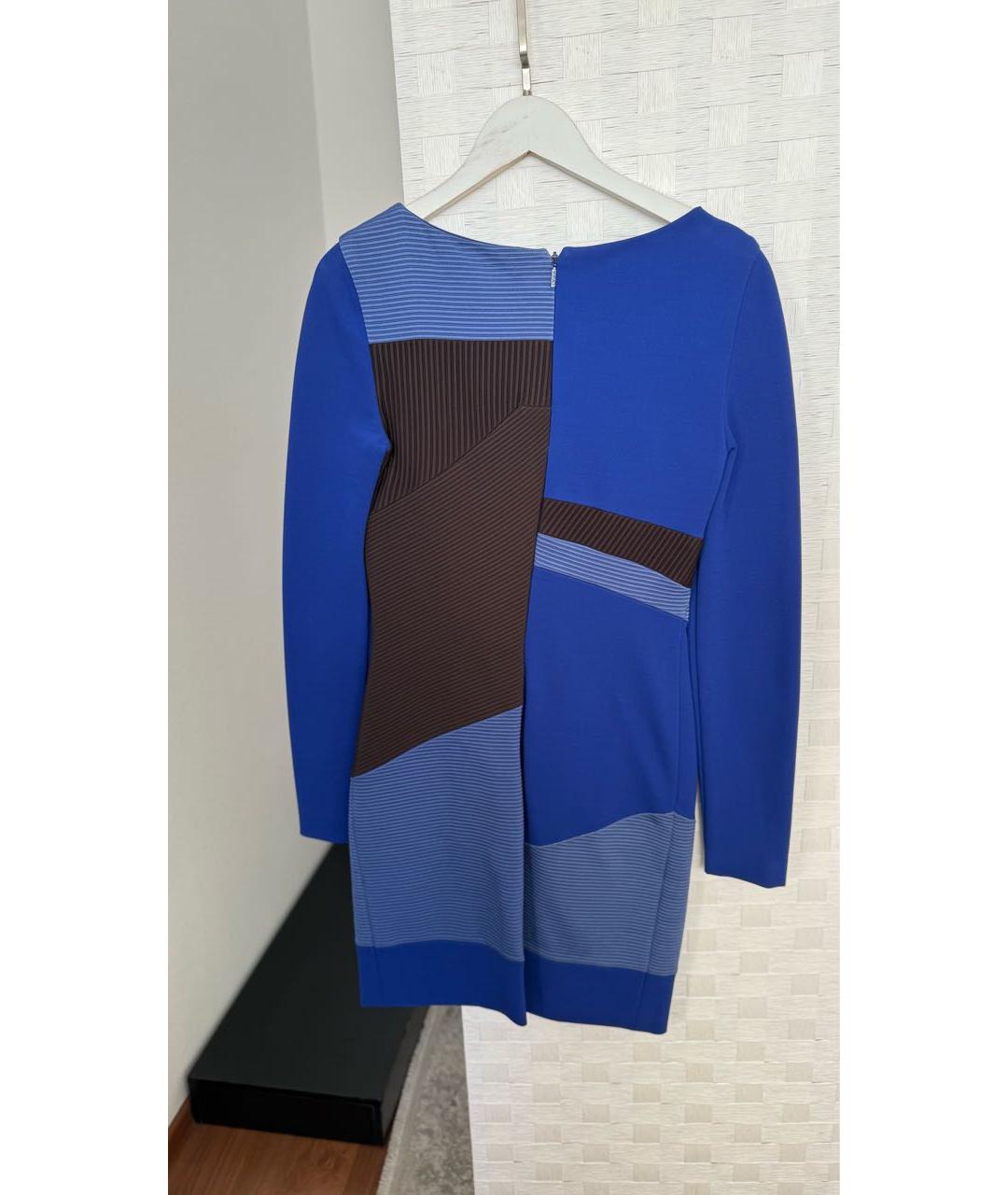 VERSACE Синее повседневное платье, фото 2