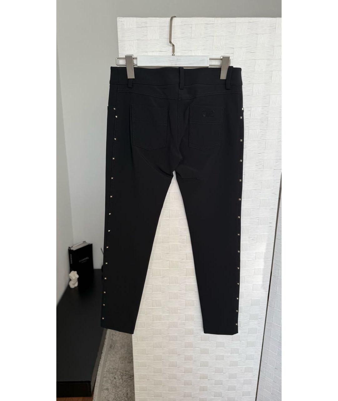 ELISABETTA FRANCHI Черные брюки узкие, фото 2