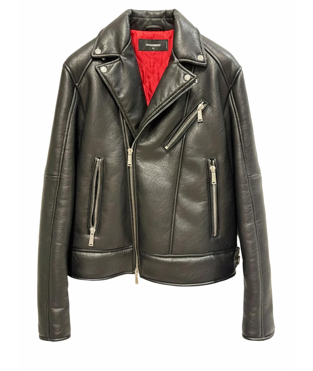 DSQUARED2 Черная полиуретановая куртка, фото 1