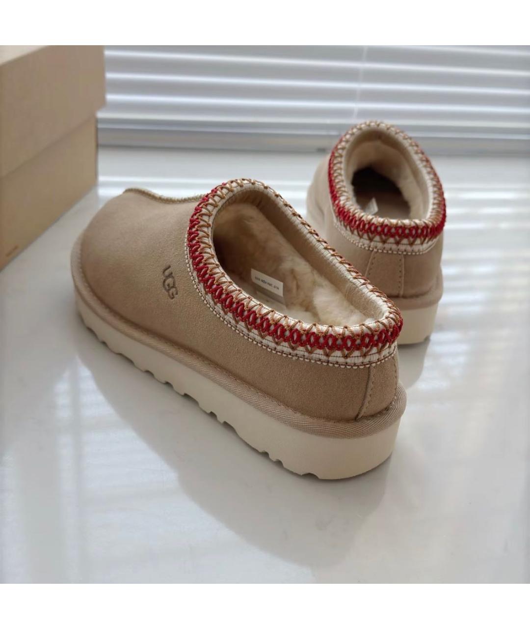 UGG AUSTRALIA Бежевые замшевые ботинки, фото 4