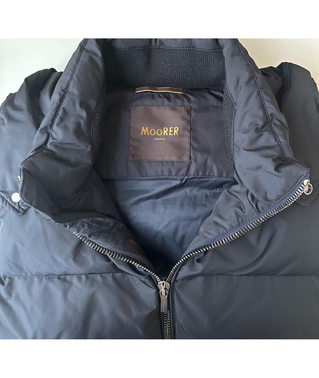 MOORER Темно-синий полиэстеровый жилет, фото 5