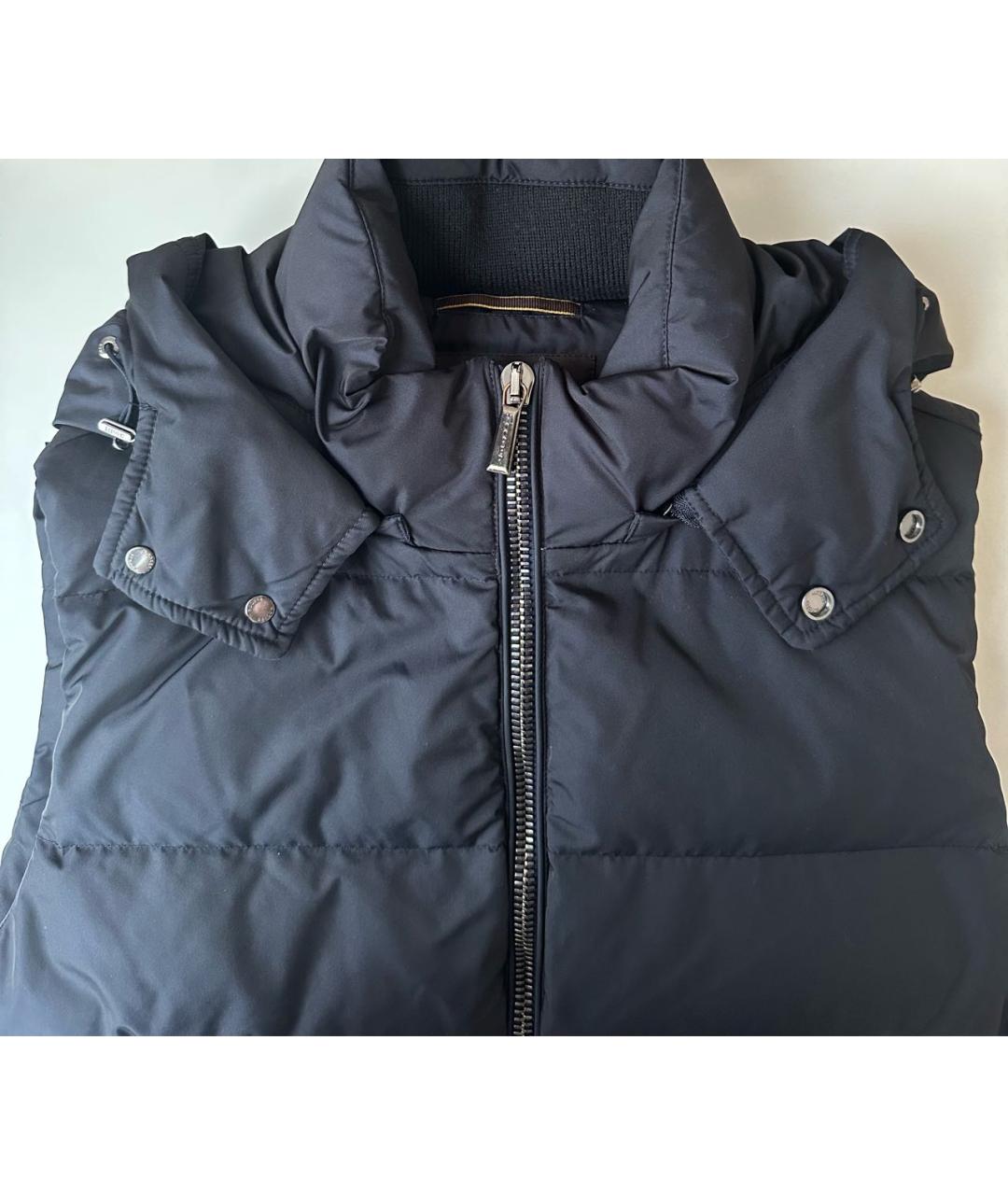 MOORER Темно-синий полиэстеровый жилет, фото 4