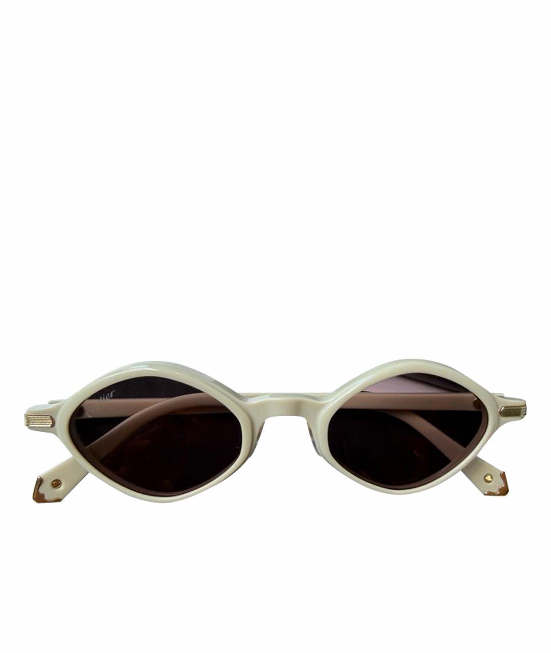 CARTIER Белые пластиковые солнцезащитные очки, фото 1