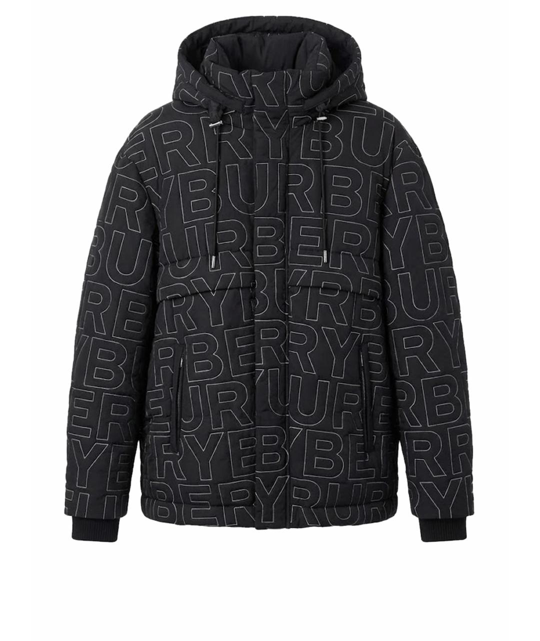 BURBERRY Черная полиамидовая куртка, фото 1