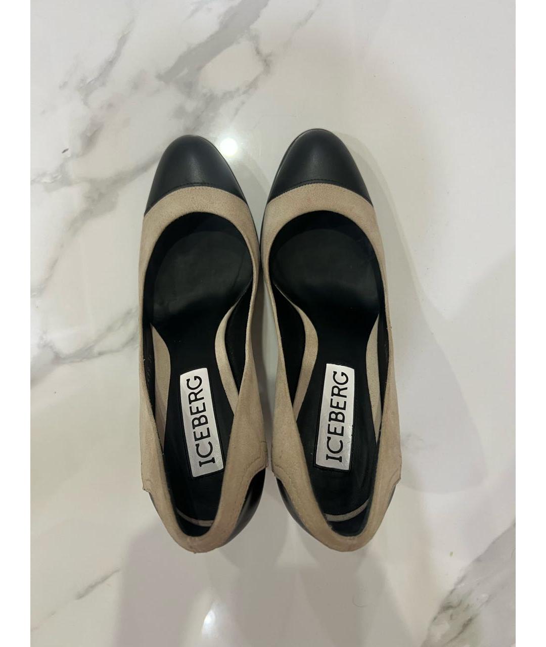 ICEBERG Бежевые замшевые туфли, фото 3