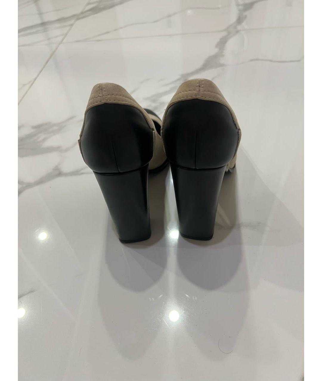 ICEBERG Бежевые замшевые туфли, фото 4