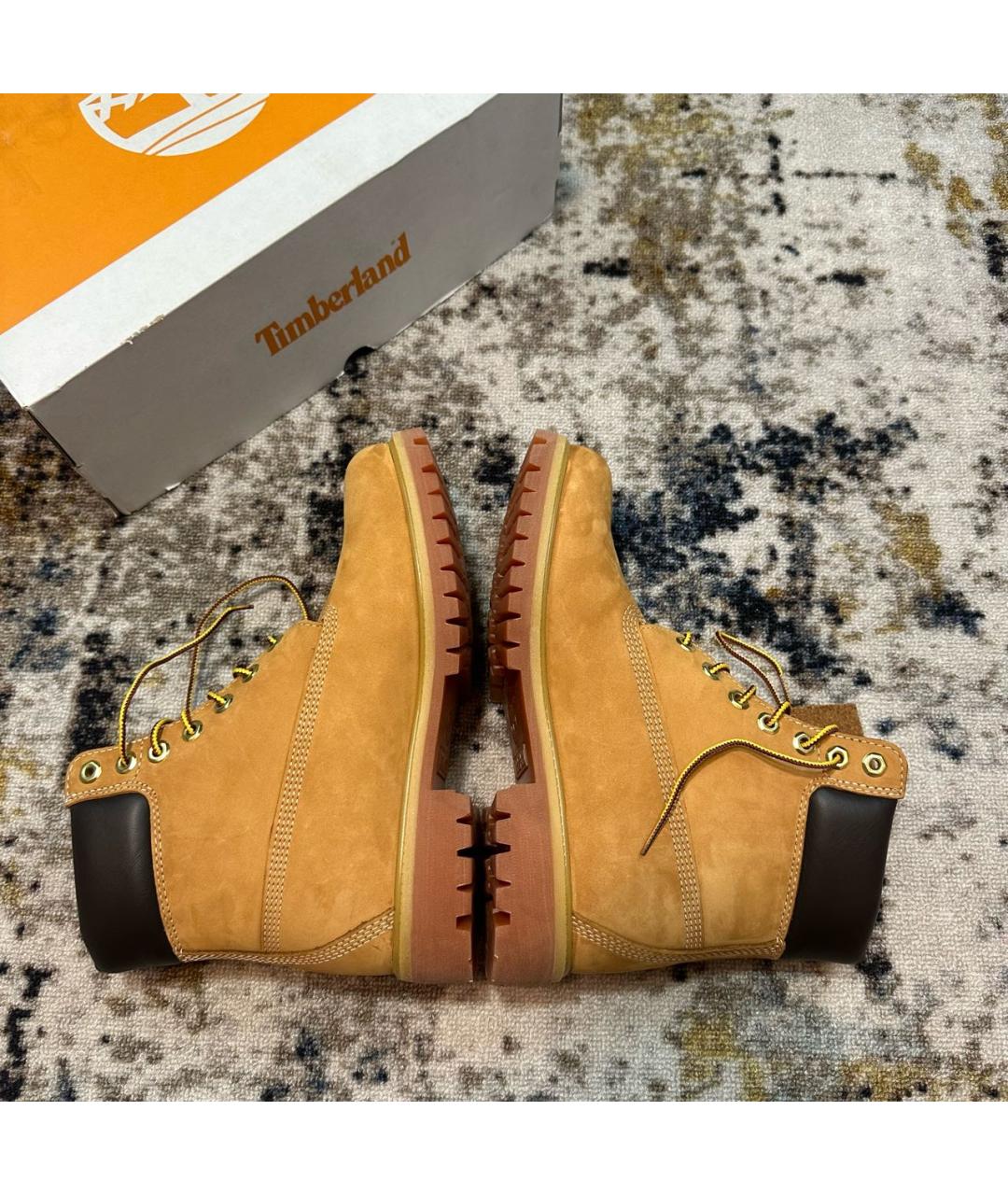 TIMBERLAND Горчичные нубуковые высокие ботинки, фото 5