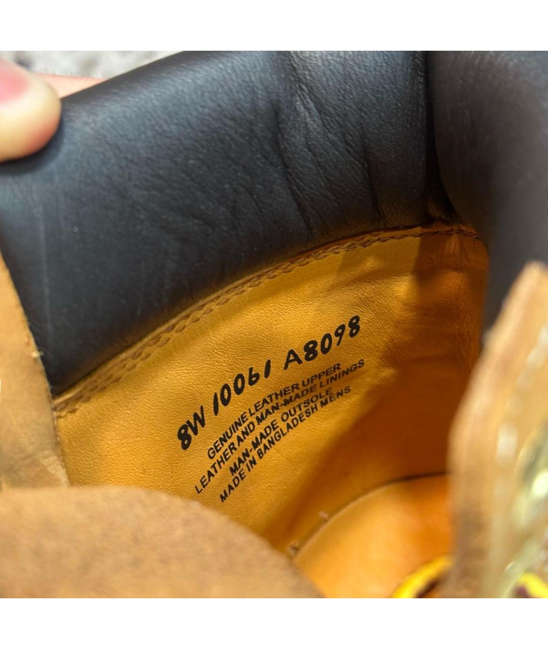 TIMBERLAND Горчичные нубуковые высокие ботинки, фото 8