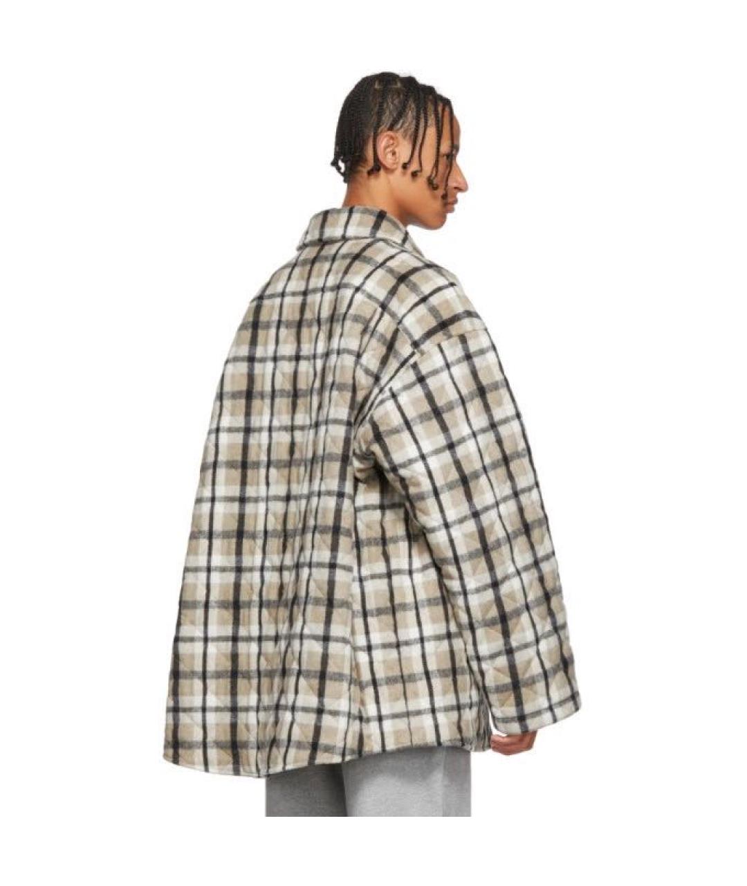 BALENCIAGA Бежевая шерстяная куртка, фото 6