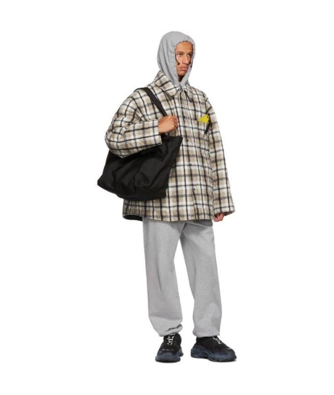 BALENCIAGA Бежевая шерстяная куртка, фото 5