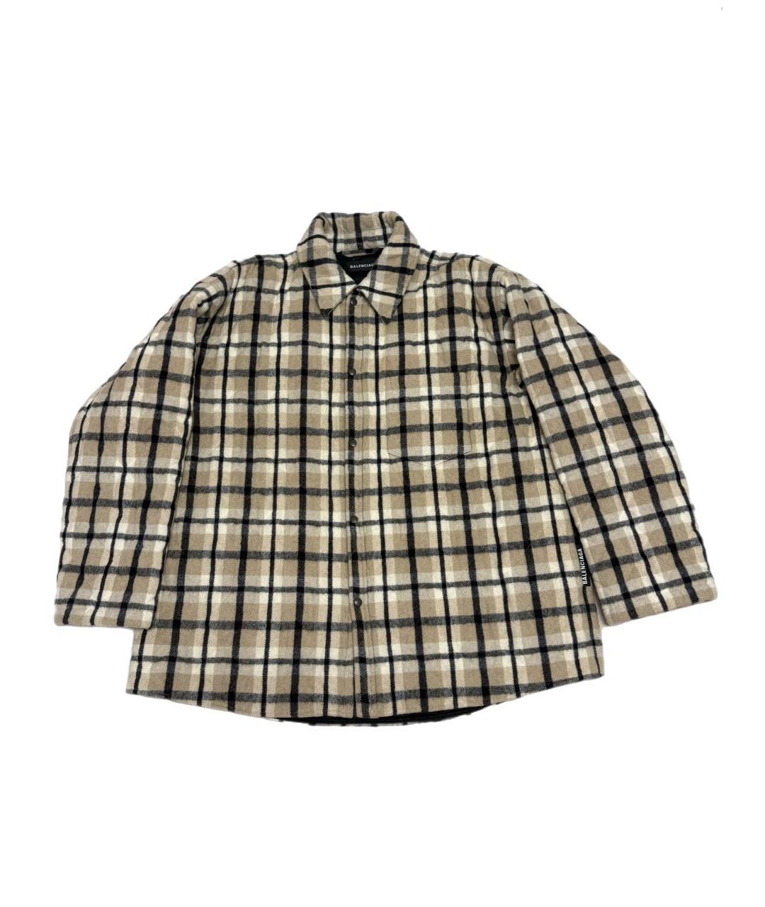 BALENCIAGA Бежевая шерстяная куртка, фото 7