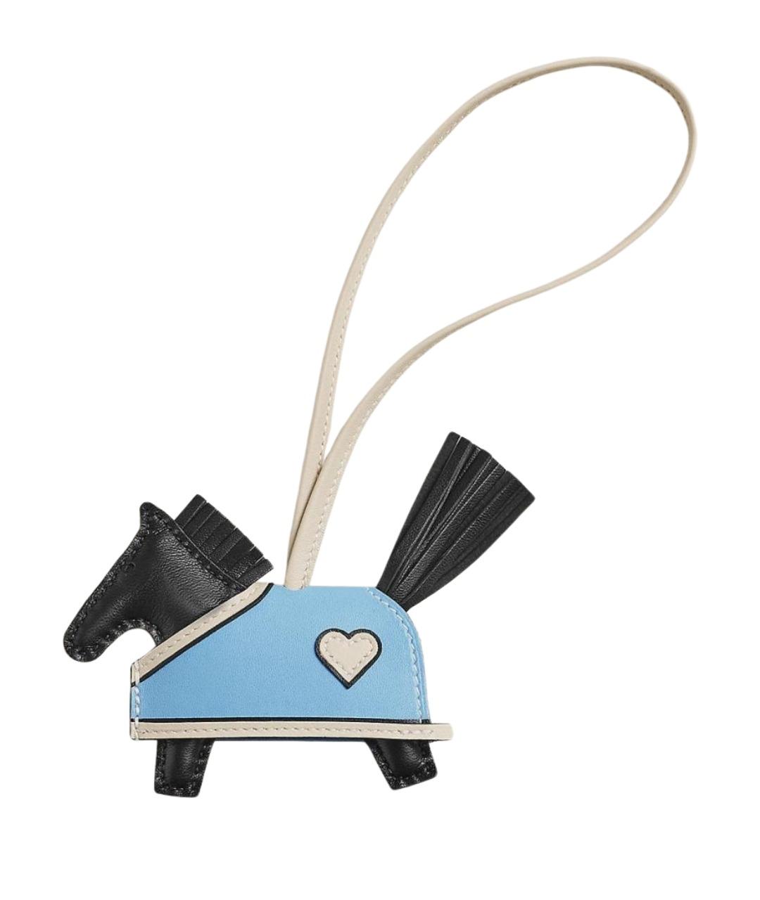 HERMES Бирюзовый брелок, фото 1