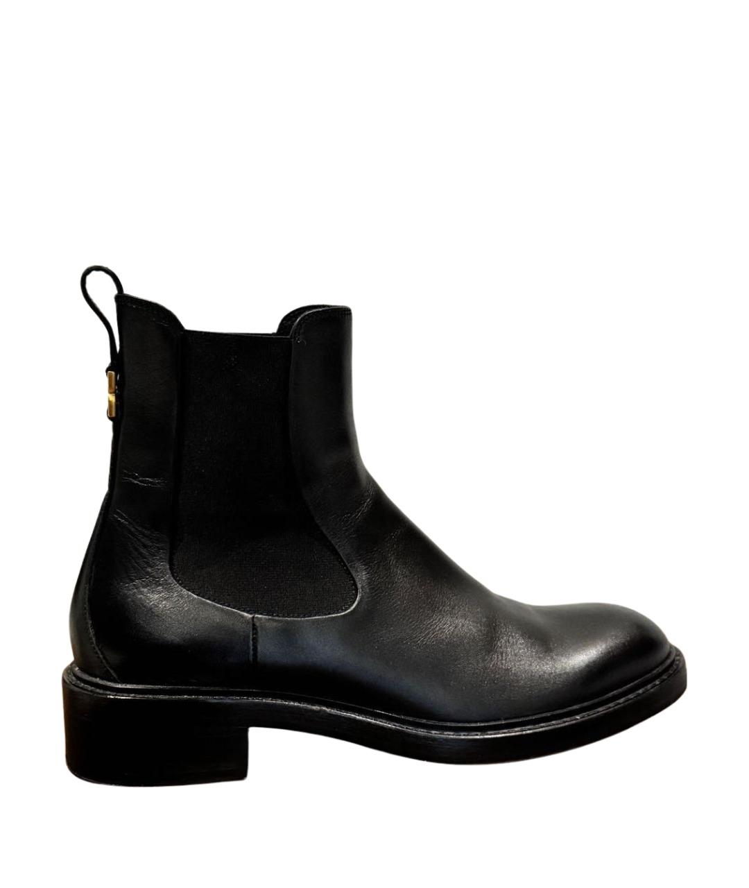 CHLOE Черные кожаные ботильоны, фото 1