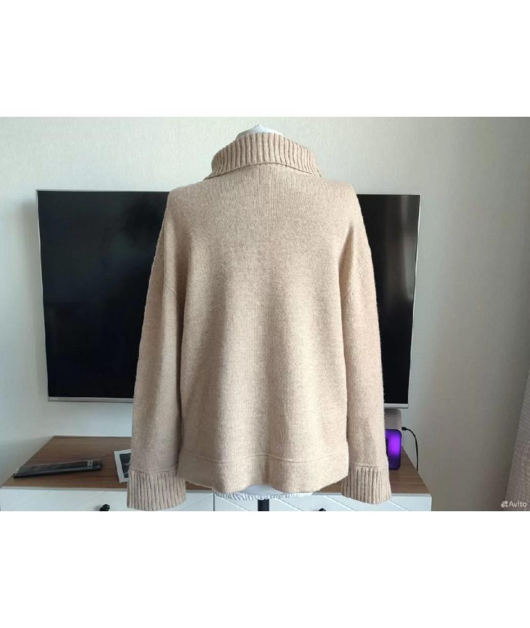 LORO PIANA Бежевый кашемировый джемпер / свитер, фото 2