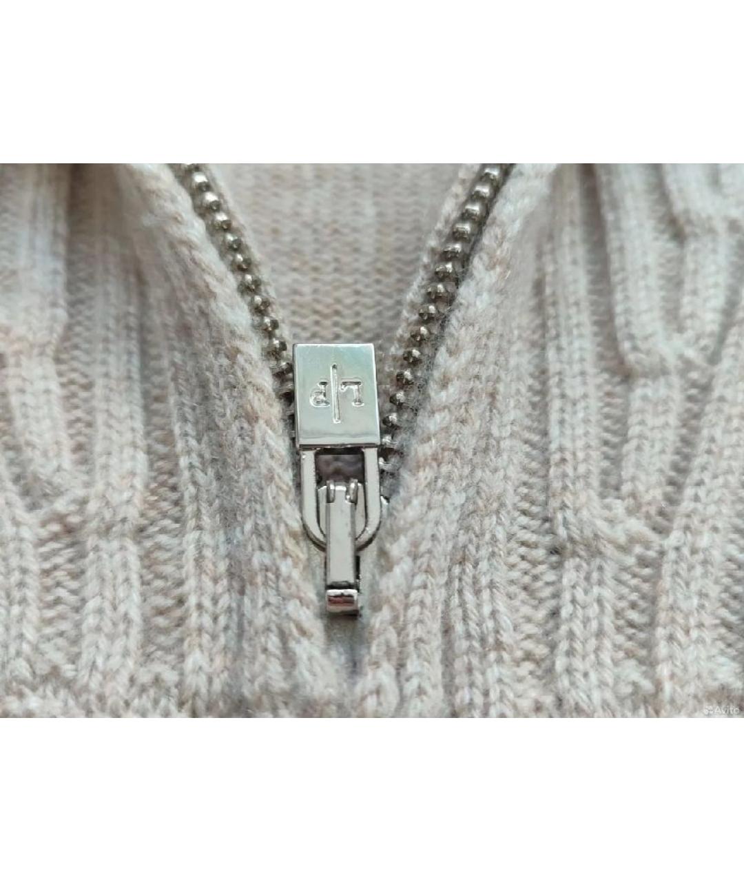 LORO PIANA Бежевый кашемировый джемпер / свитер, фото 4