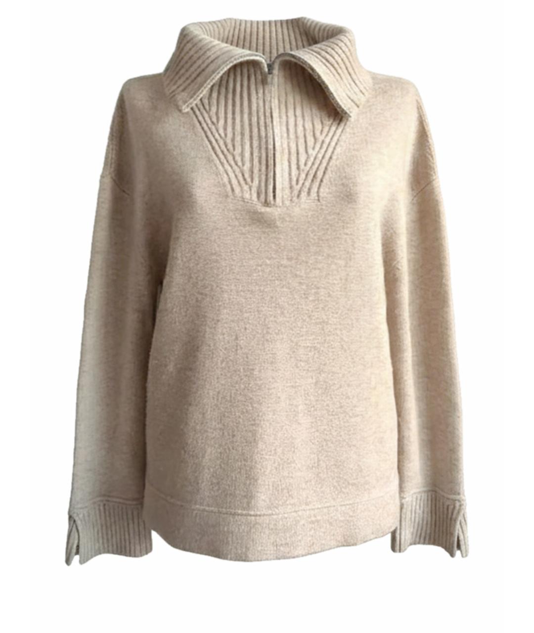 LORO PIANA Бежевый кашемировый джемпер / свитер, фото 1