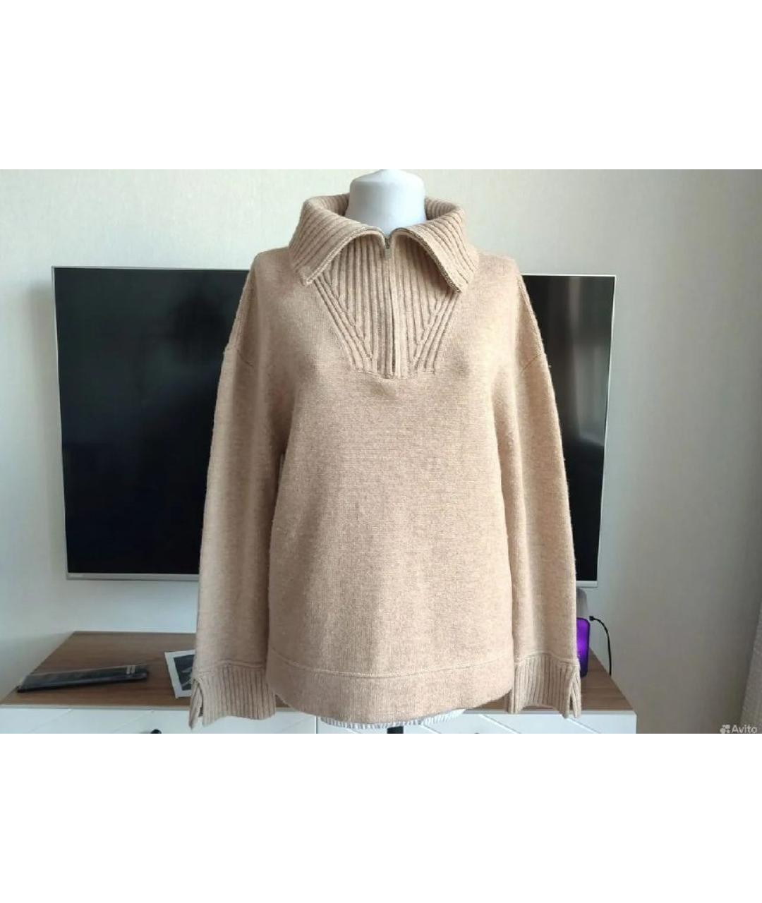 LORO PIANA Бежевый кашемировый джемпер / свитер, фото 8