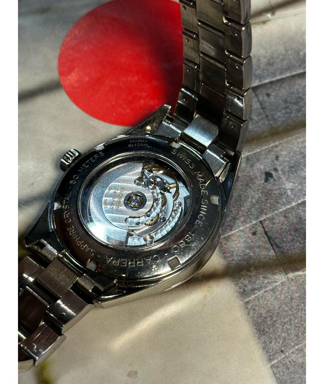 TAG HEUER Серебряные металлические часы, фото 5