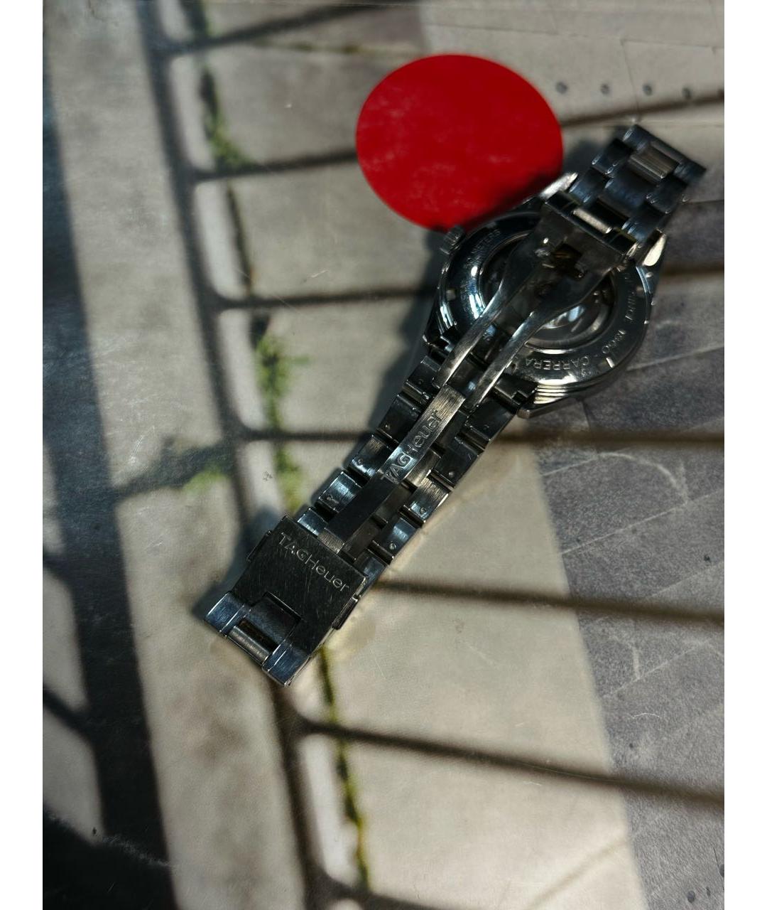 TAG HEUER Серебряные металлические часы, фото 6