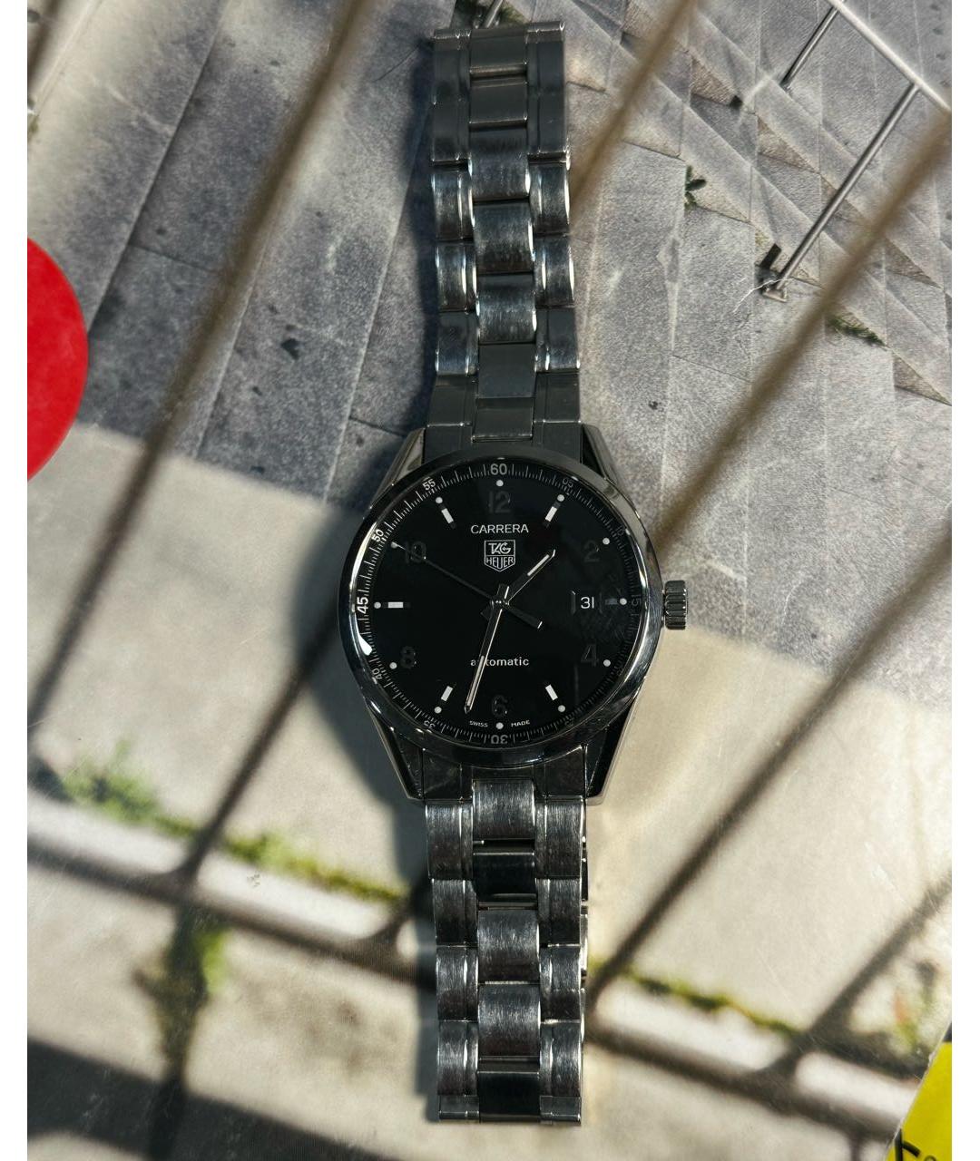 TAG HEUER Серебряные металлические часы, фото 2