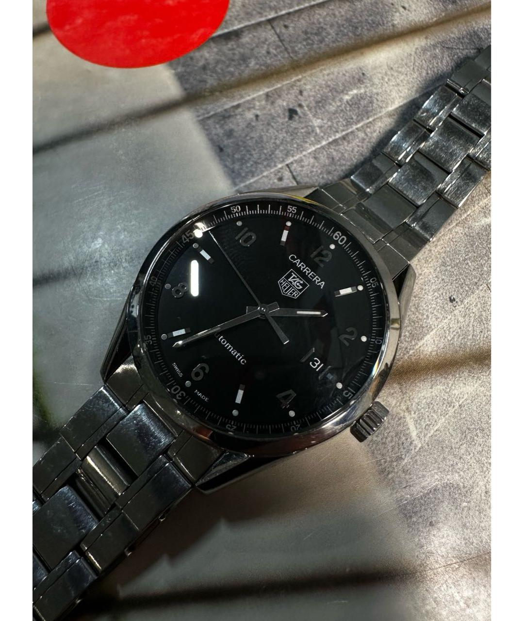 TAG HEUER Серебряные металлические часы, фото 3