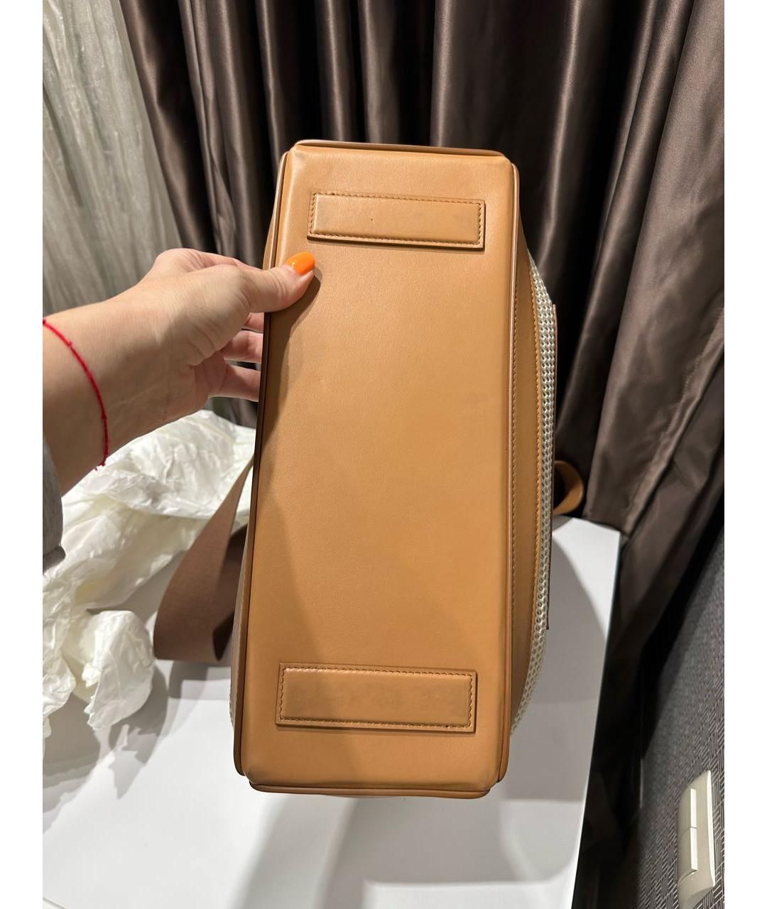 TOM FORD Бежевая тканевая пляжная сумка, фото 4