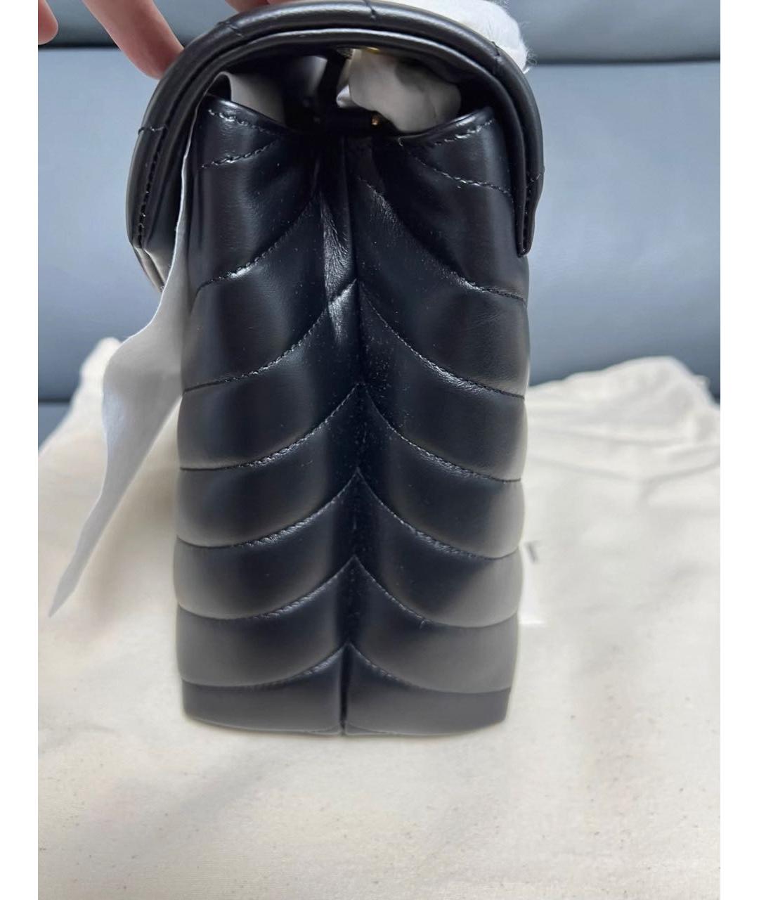 SAINT LAURENT Черная кожаная сумка через плечо, фото 6